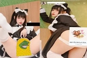 Poster of Gia Hân cosplay hầu gái nhìn cực ngon