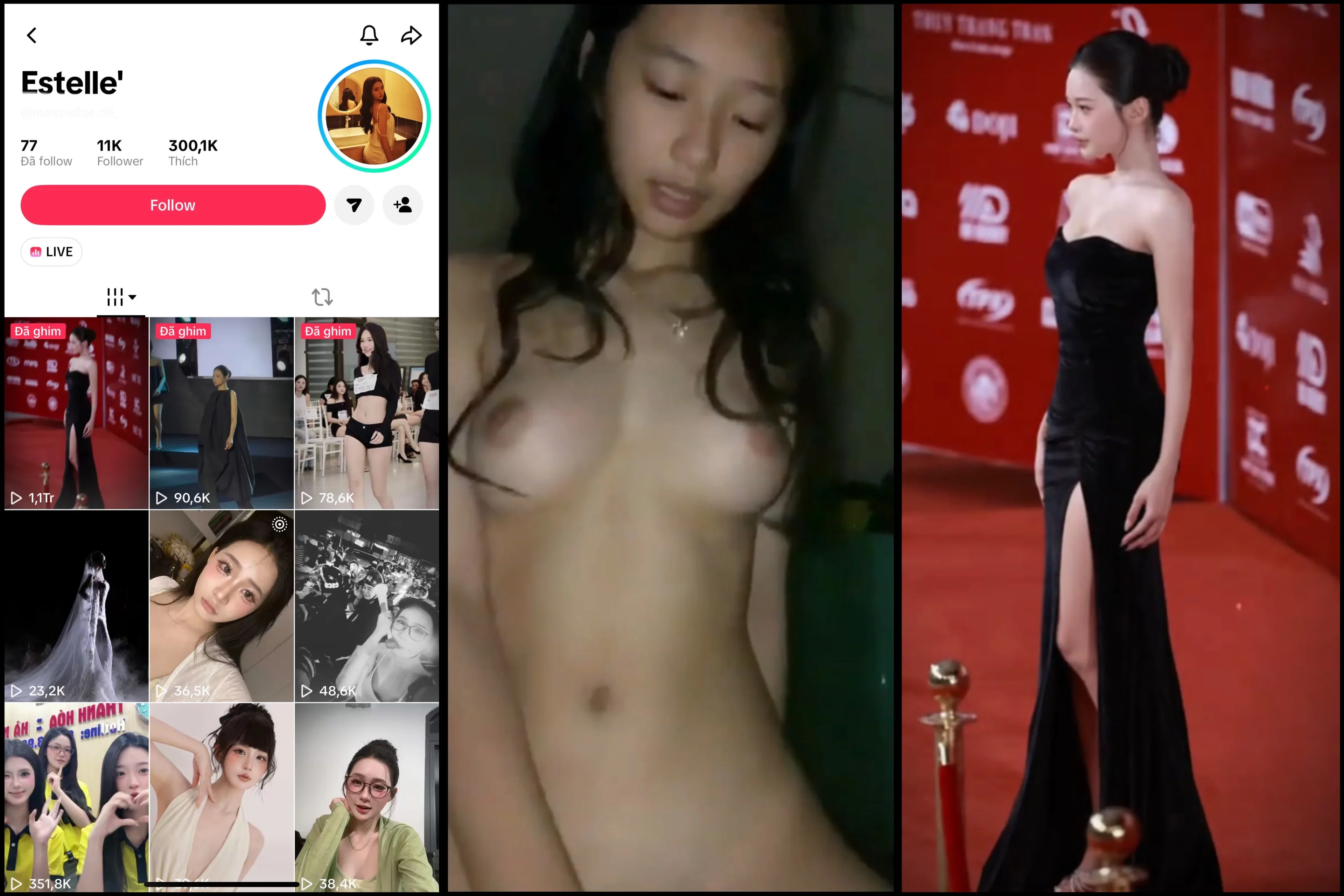 Poster of [Hot] Hot tiktok Uyển Nhi chuẩn bị làm người mẫu vào Show Biz thì lộ clip em nó xinh linh hồn