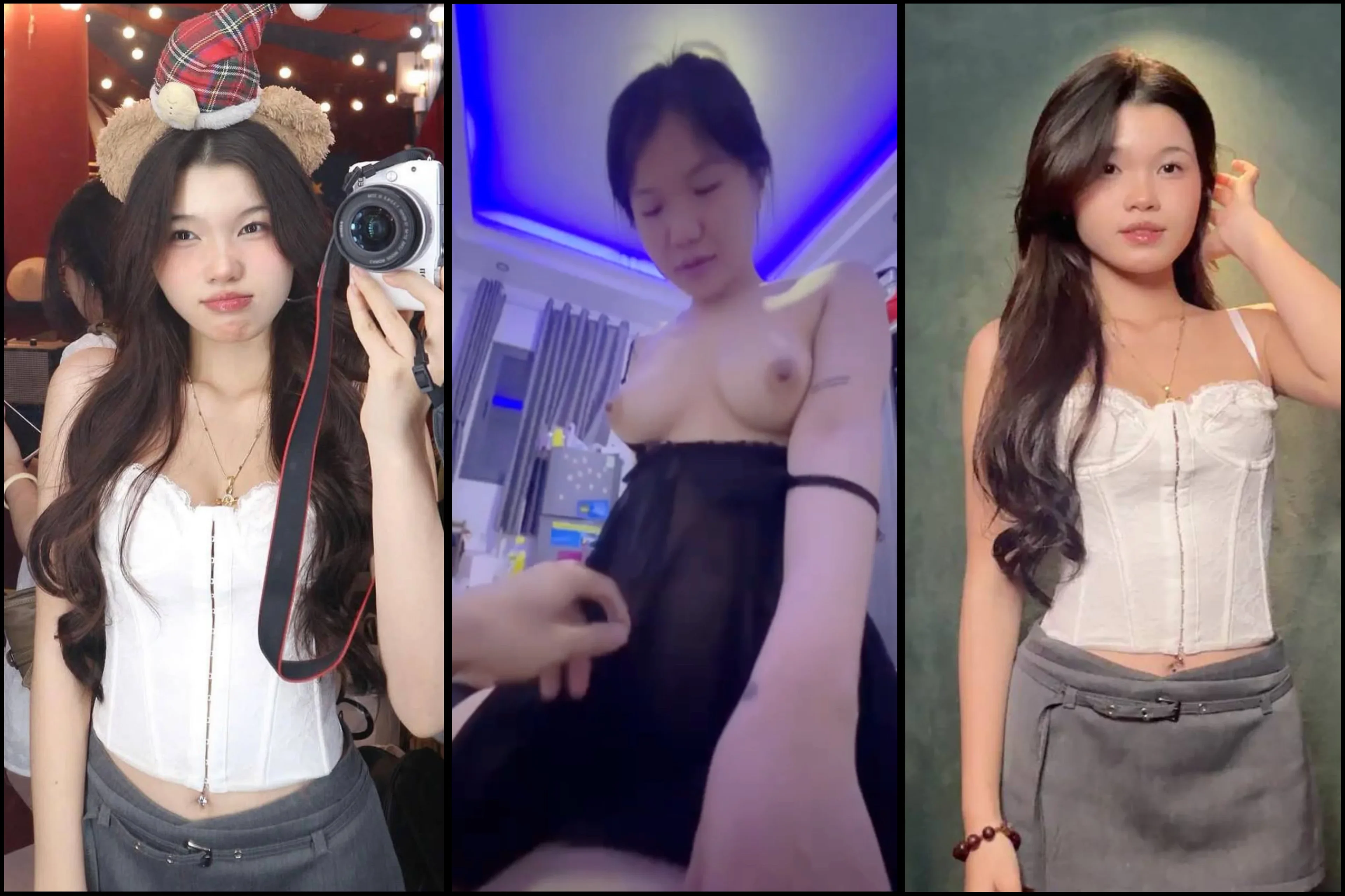 Poster of [Hot] Ngọc Thương 2k7 Hutech trắng trẻo vú siêu múp lộ clip cưỡi ngựa địt nhau với nyc
